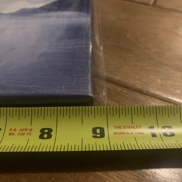 🌄 NWT Canvas Painting Print Home Decor Wall Accent Blue Cloud Mountains Nature - Picture 3 of 6